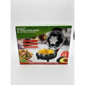 NEW Brentwood Electric Tortilla Bowl Maker 10” Kitchen Appliance Red #TS-257R